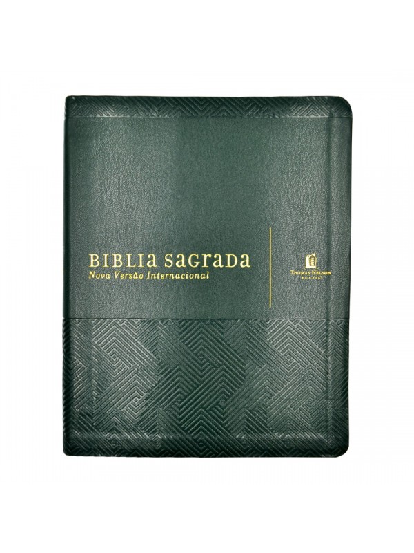 Bíblia NVI, Couro Soft, Verde, Com Espaço para Anotações, Leitura Perfeita