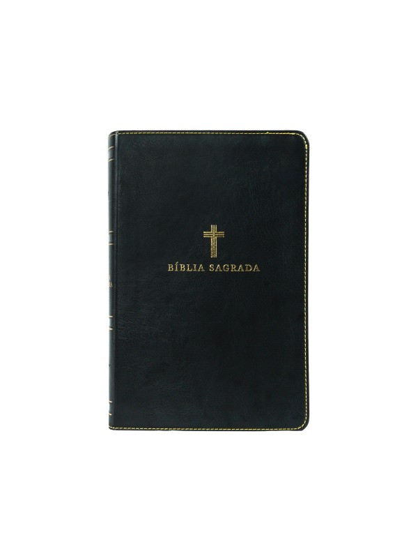 Bíblia Sagrada ACF, Couro Soft, Preta, Letra Grande, Leitura Perfeita